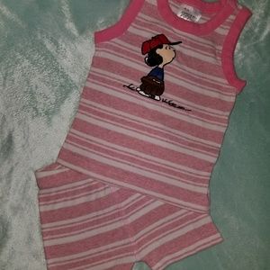 Peanuts Lucy infant set